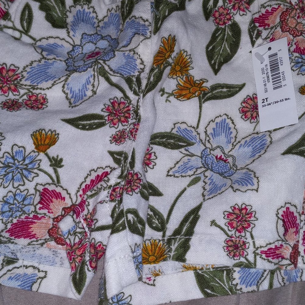 Flower print shorts